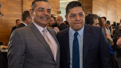 Gobernador Ricardo Gallardo y el Juez Santiago Herrera