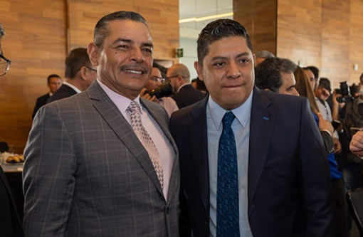 Gobernador Ricardo Gallardo y el Juez Santiago Herrera